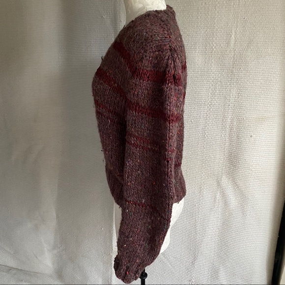 Vintage 70s M/L Handknitted Boho Hipster Sweater - Picture 3 of 8